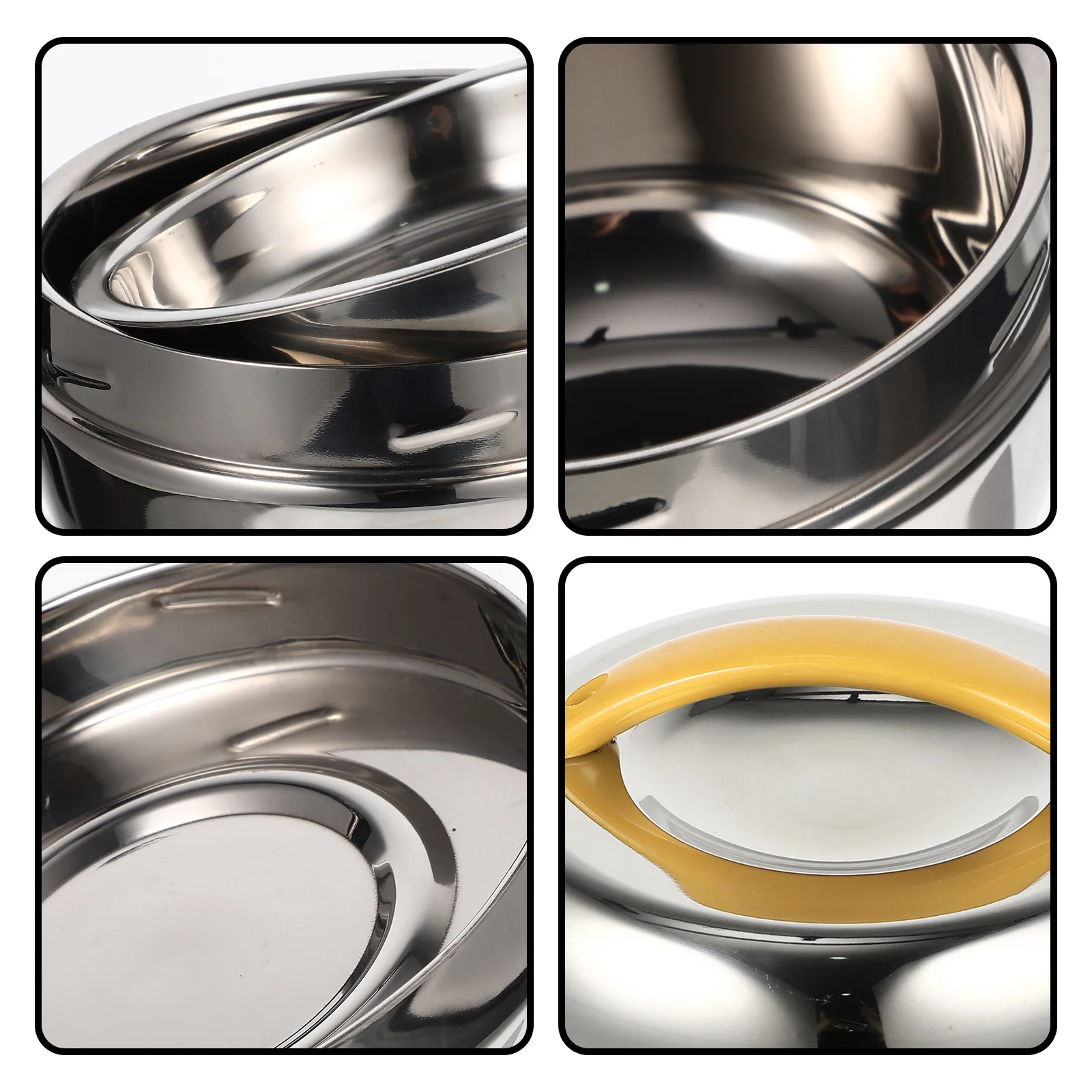 

Двухслойный ланч-бокс из нержавеющей стали, изолированный бенто, портативный герметичный контейнер для еды для школы, офиса, путешествий, дома