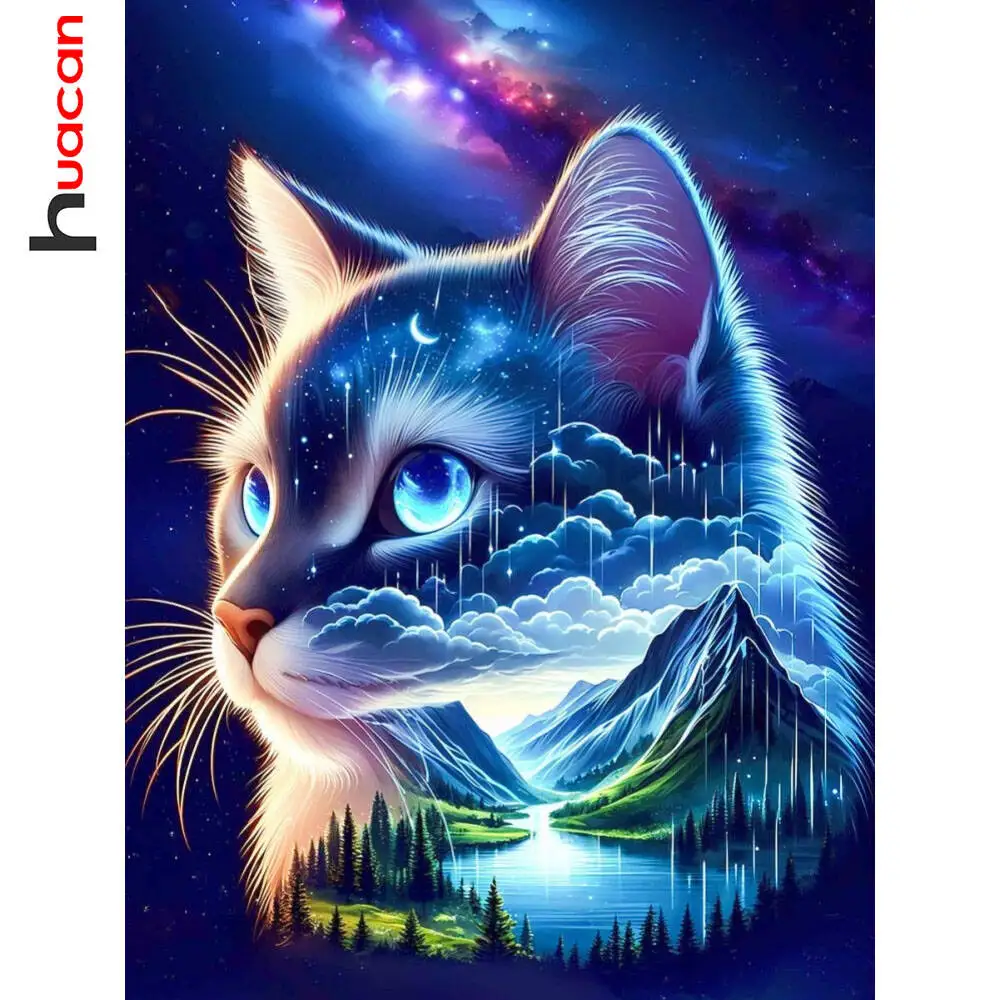 

Huacan 2021, новая коллекция, алмазные картины, дельфин, небо, алмазная вышивка, морской закат, мозаика, художественные украшения, картины