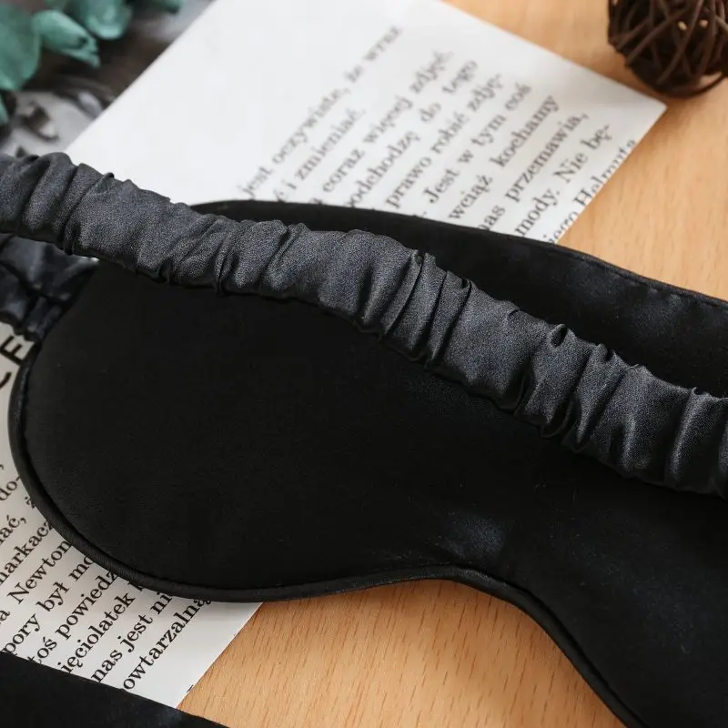 19MM Silk Eye Mask 1pc Both Sides 100% Mulberry Silk Eye Shade Cover Silk filling For Sleeping Yoga