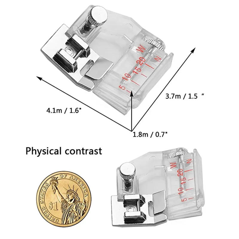 Low Shank Shirring Gathering Presser Foot for Brother,Janome,Simplicity,Kenmore,Pfaff,Singer,Simplicity,Viking Sewing Machine view 4