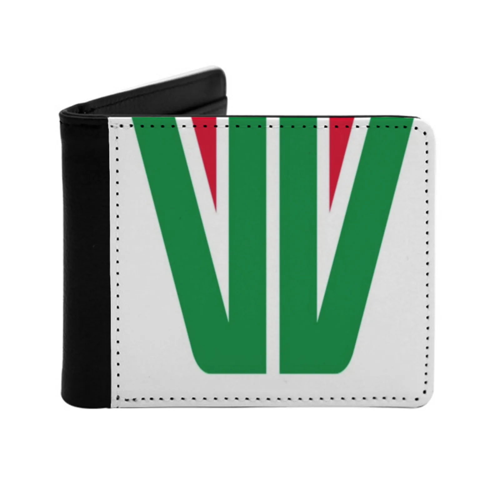 Alitalia Rally Stripes Men Women Pu Leather Wallet Credit Card Holder Wallet Short Purse Alitalia Lancia Fiat Abarth Chrysler