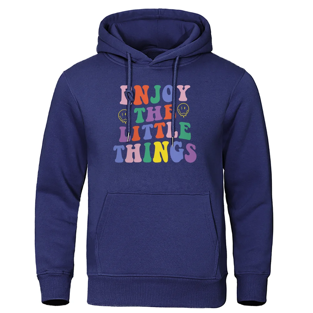 Enjoy The Little Things Happy Face Men Hoody New Harajuku Hoody Autumn O-Neck Clothesfleece Pullovers Loose Hoodie For Men 2020