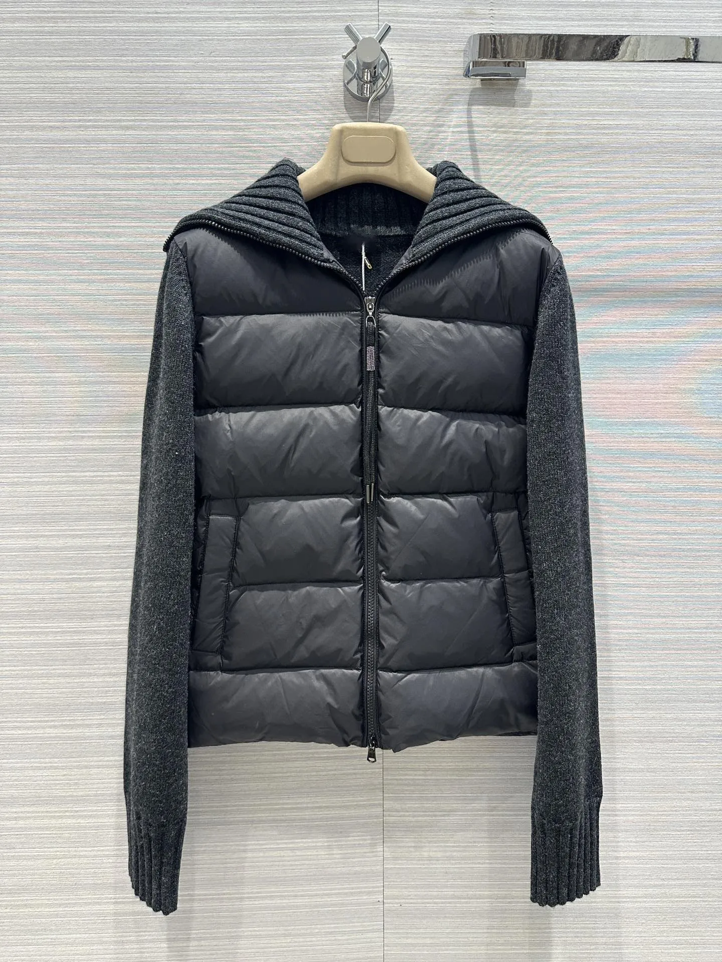 2025 ملابس نسائية سترة صوف مرقعة أسفل شتاء جديد 1104 #2