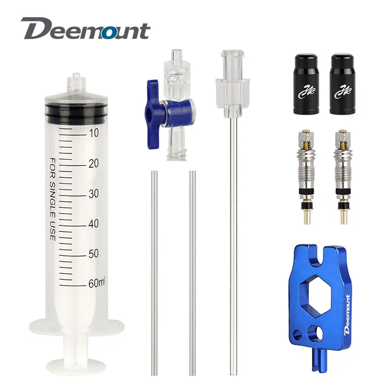 60ml wtryskiwacz do opon bezdętkowych MTB Road Bike narzędzie do wtrysku płynu Schrader/Presta Valve Tool opcjonalnie