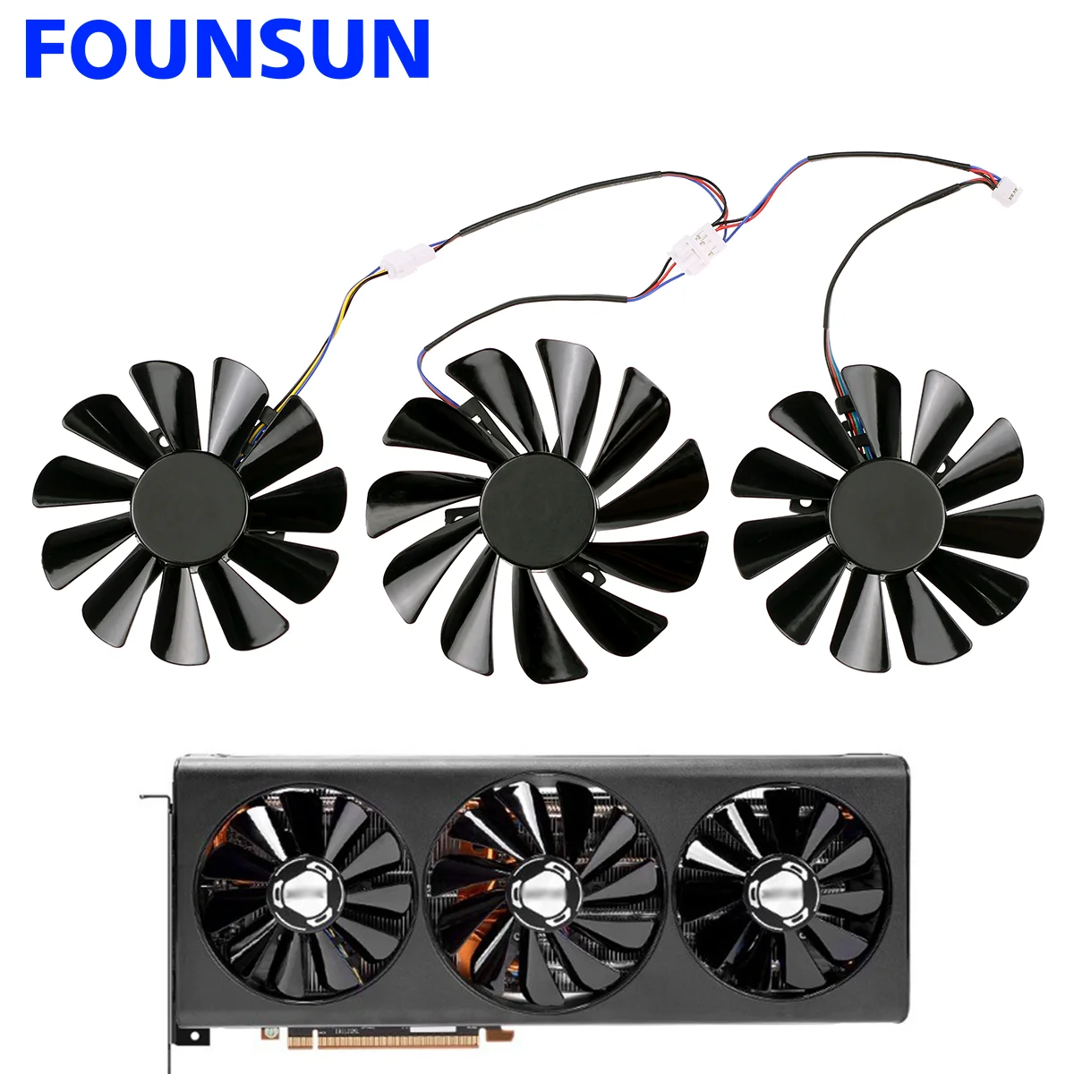 

New 95MM 85MM CF1010U12S CF9015H12S Video Card Cooling Fan For XFX Radeon RX 5700XT 5600XT Thicc III Graphic Card Cooler Fan