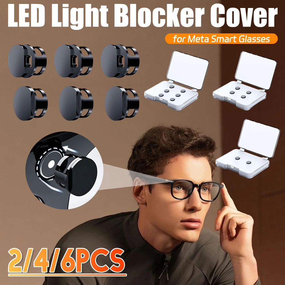 

LED Light Dimming Blocker for Meta Display LED Lights Protection Covers Eyeglasses Lights Blockers for AI Smart Glasses Cover
