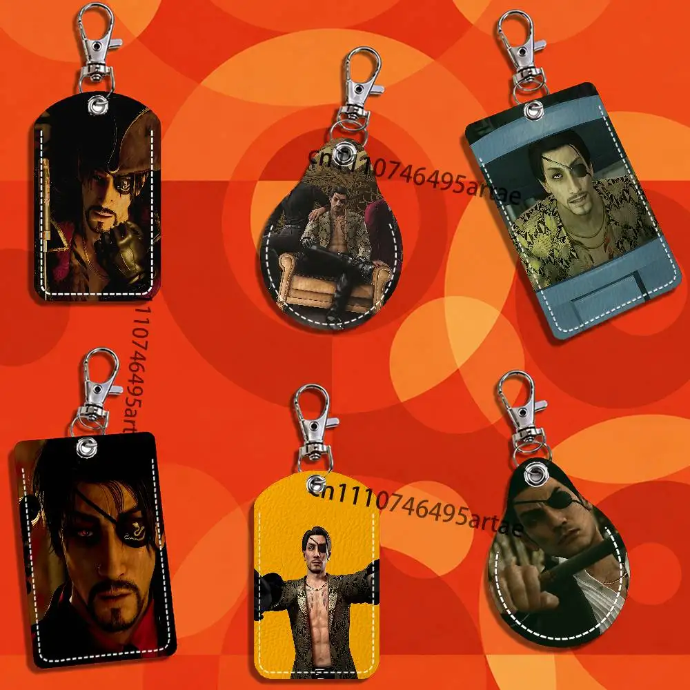Game Y-Yakuzas Goro Majima Card Keychain Fashion Pendant Bag ID Door Card Case Bus Card Cute Adult