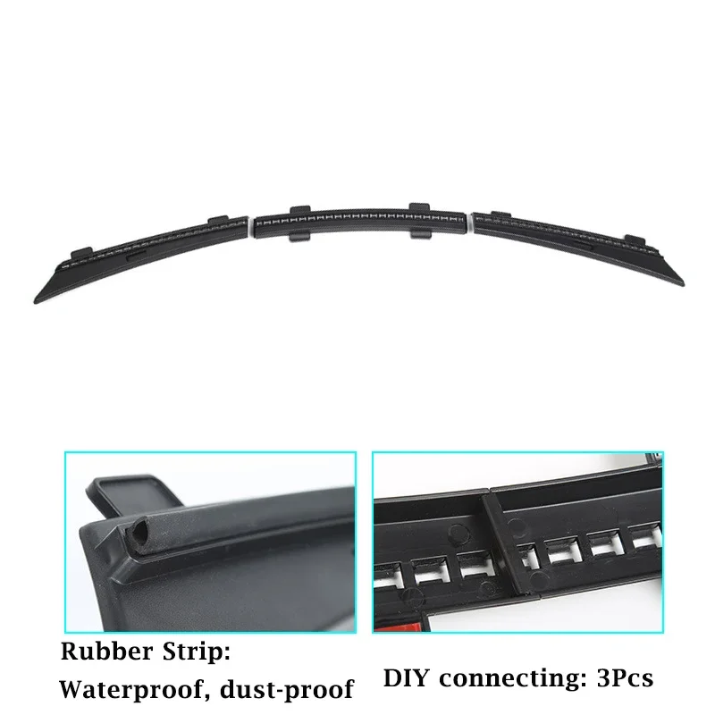 Front Trunk Hood Rubber Seal Upgrade Weatherstrip Trim Belt Waterproof Strip For Tesla Model 3 Y Dust-proof Protection