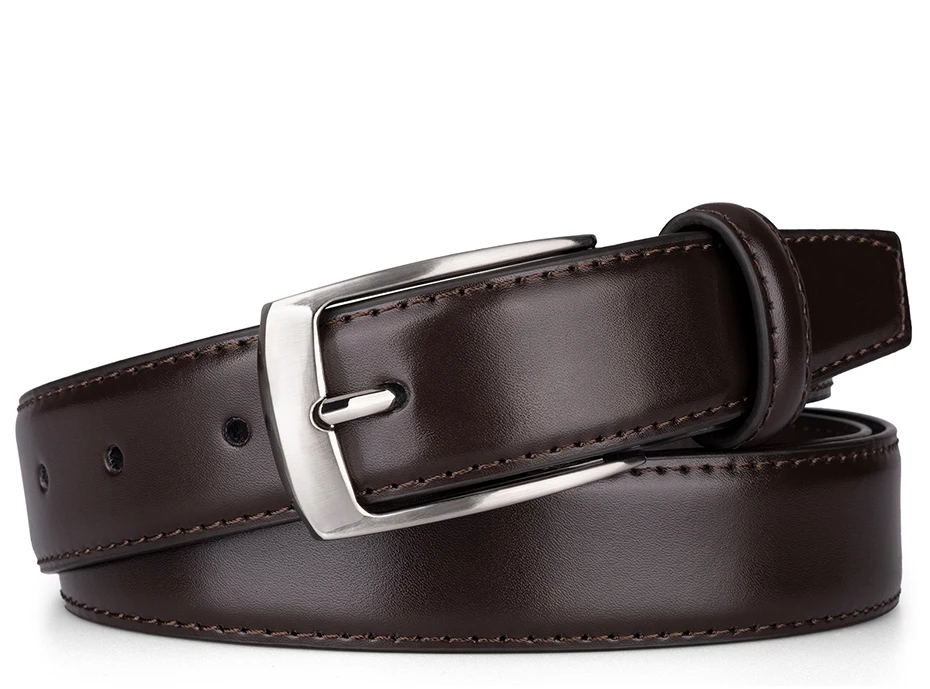Maikun Fashion Echtes Leder herren Gürtel Legierung Pin Schnalle Casual Gürtel Große Größe Business Gürtel Für Männer – Detail 2