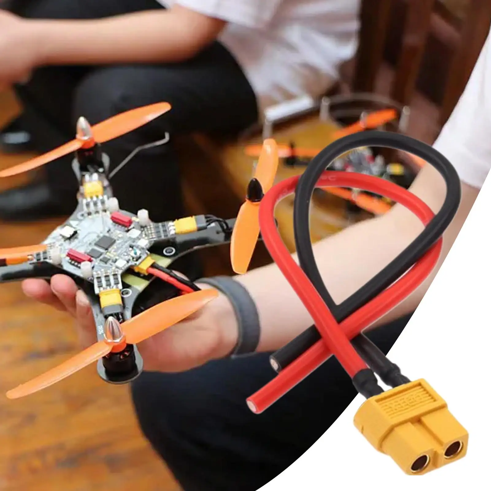 Xt60 تمديد كابل سلكي مسبق Xt60 موصلات 16awg محول القابس أجزاء محطة سلك المحمولة لسيارة لوحة طاقة شمسية Rv الطائرة بدون طيار