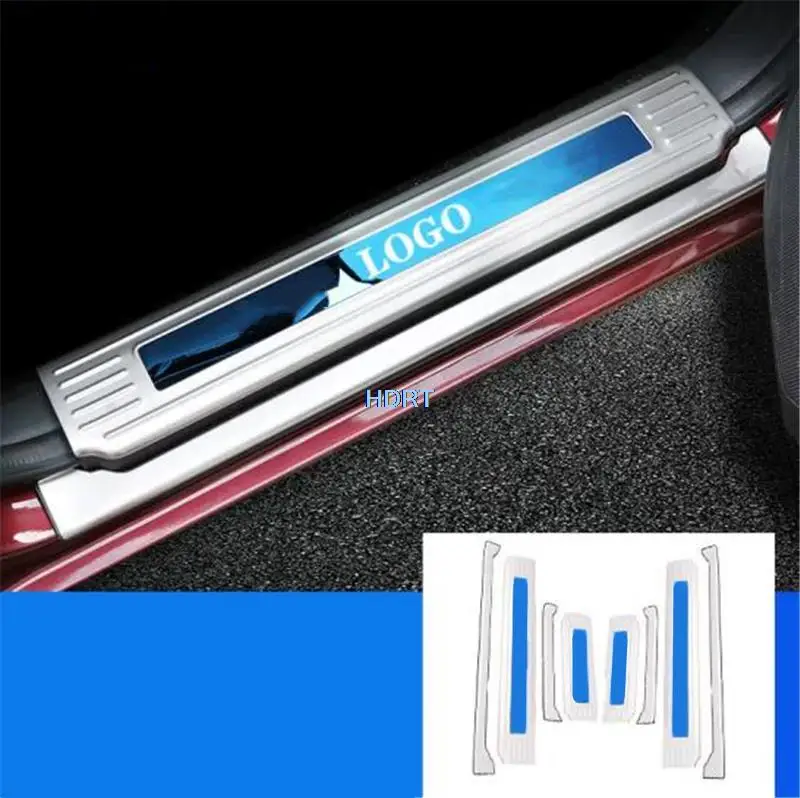 Car Styling Protector Decoration Accessories Gate Welcome Pedal Threshold Cover Door Sill Plate For Isuzu D-MAX D MAX 2018-2020