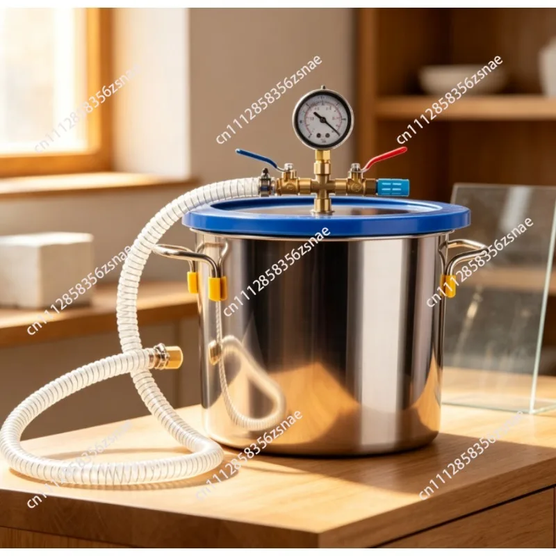 9 Gallon 33L Stainless Steel Degassing Vacuum Chamber for Resin Casting, Degassing Silicones, Epoxies and Wood Stabilization