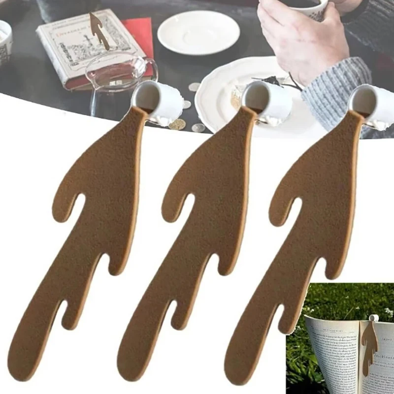 Funny Spilled Coffee Bookmark Corner Marker For Reading Corner Bookmark Stationery School Supplies