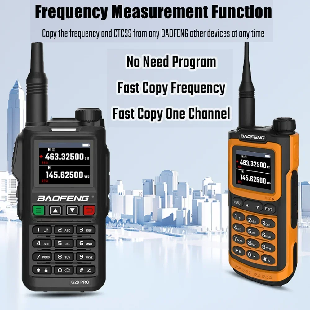 2025 Baofeng UV-G28 Pro 10 واط لاسلكي 4 نطاقات UHF VHF Type-C شاحن 999 CH اتجاهين أجهزة الراديو قوية UV18H UV18 جهاز الإرسال والاستقبال
