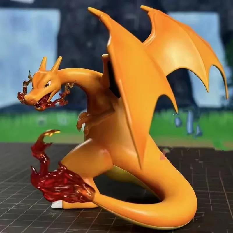 ポケモンフィギュア 11 センチメートル Dragonite フィギュアペット動物魔神スピットファイアリザードンメガ X 置物 Pvc モデルルームデコラおもちゃクリスマス Fo