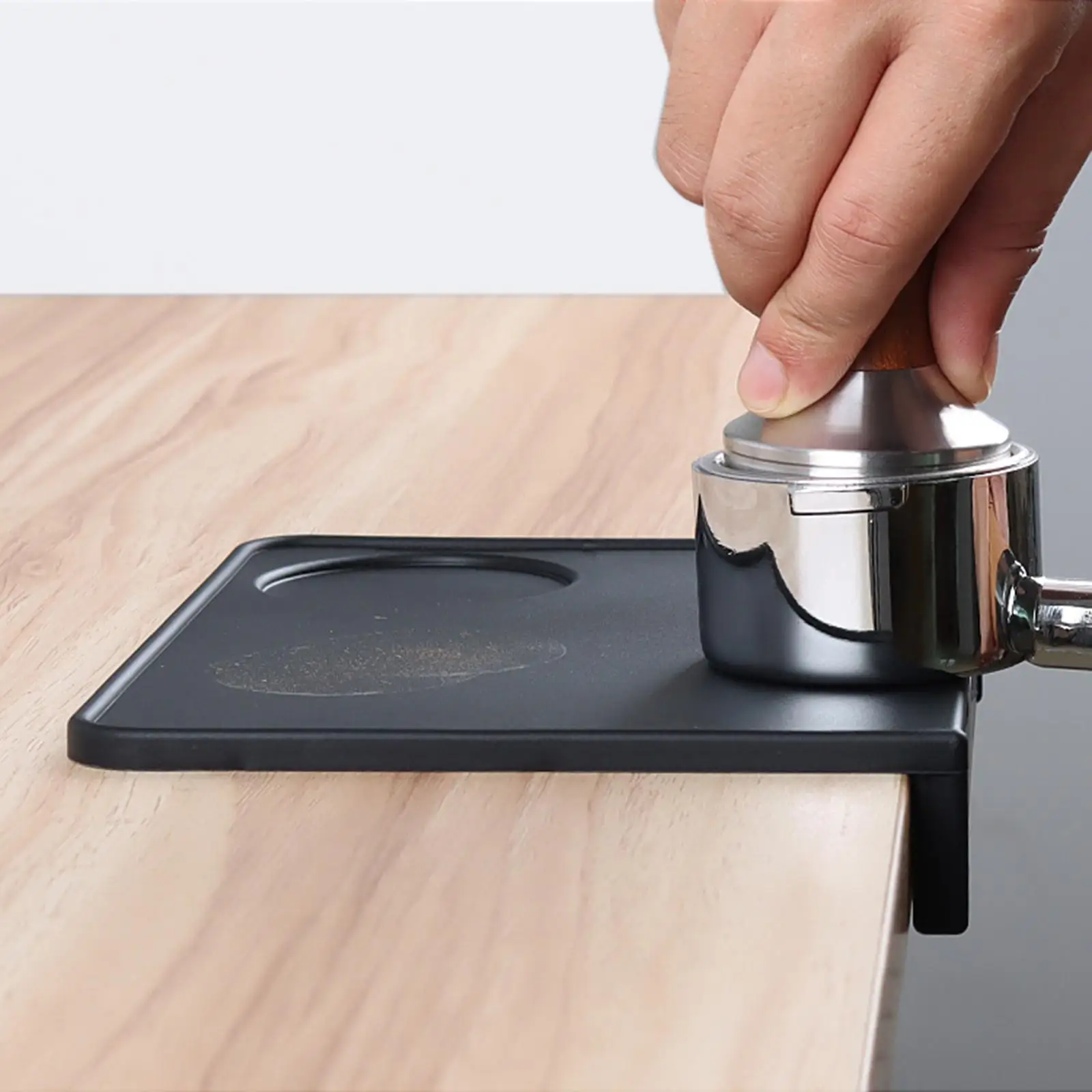 Soft Silicone Coffee Tamper Mat Corner Edge Pad Home Kitchen