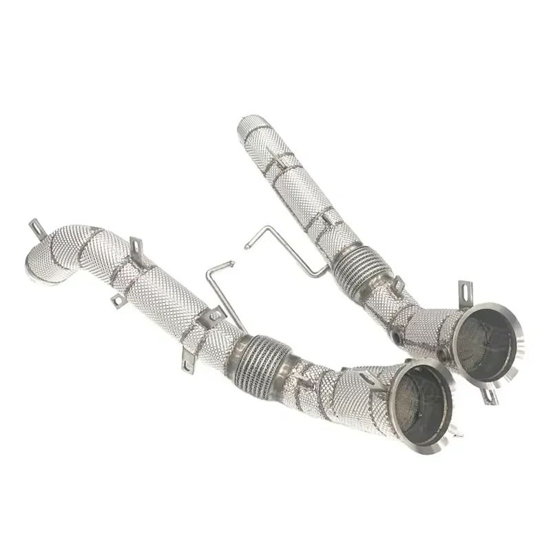 Performance JTLD Exhaust Catted Downpipe for McLaren 570S/570GT/540C /600LT Competition Down Pipes with Heat Shield