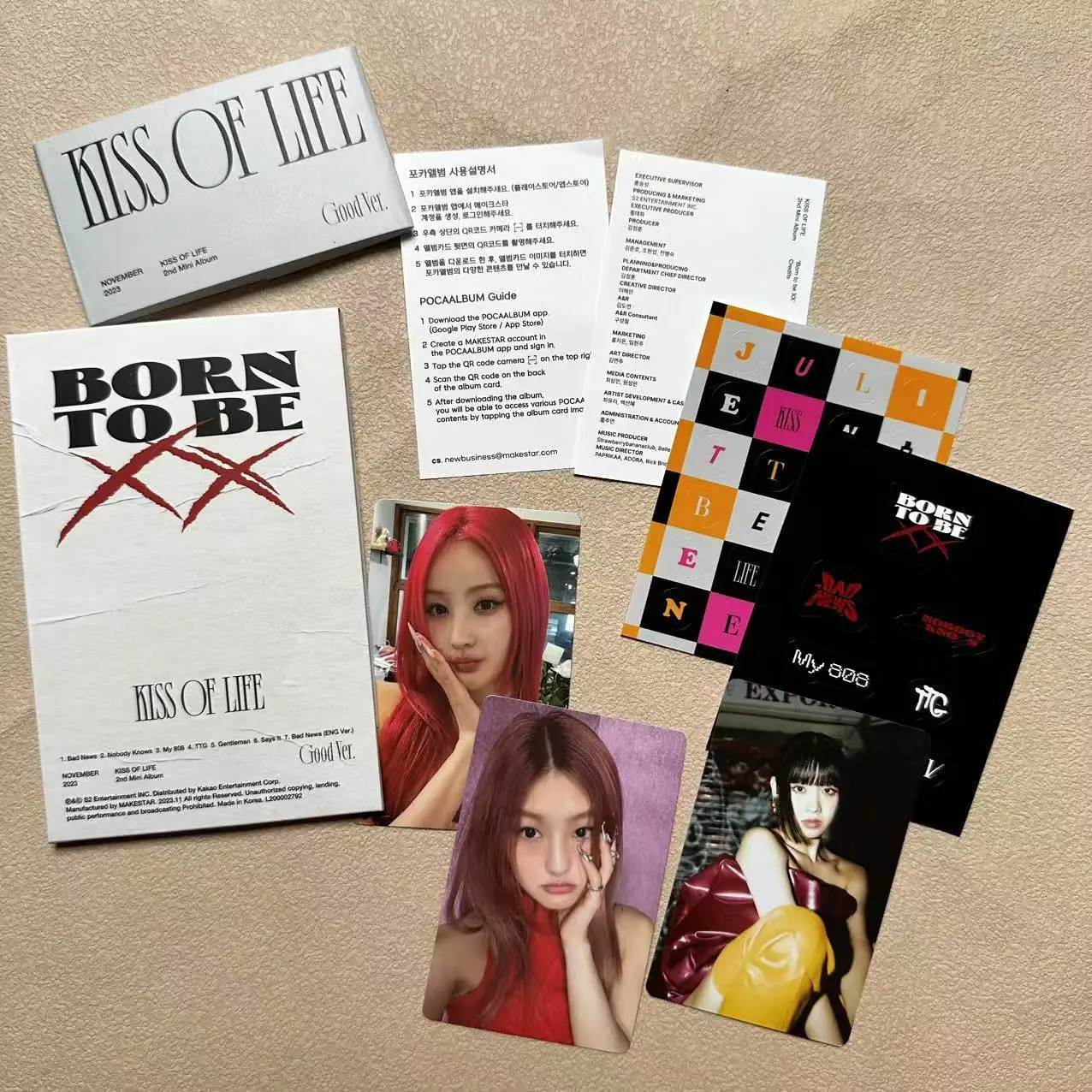 KPOP KISS OF LIFE Mini Album Photo Card JULIE NATTY BELLE HANEUL Fans Collection Gift