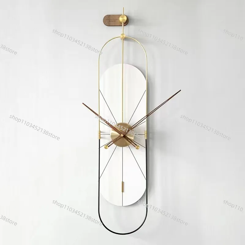 

91X20CM High Quality Light Luxury Wall Clocks Fashion Modern Home Decor Porch Silent Wall Clock