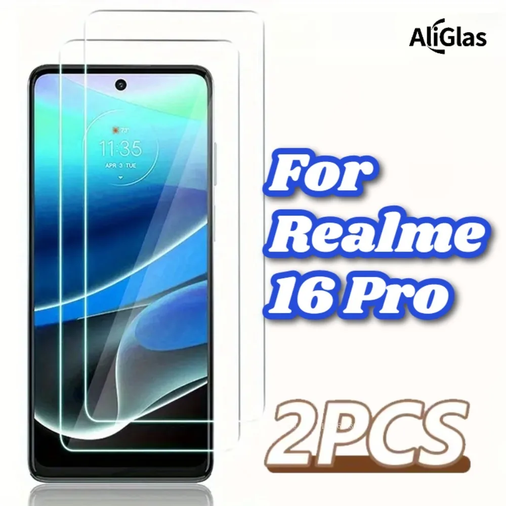

2pcs Tempered Glass Film Screen Protector for Realme 16 Pro Glossy Finish Perfect Front Protection For Realme 16 Pro HD Film