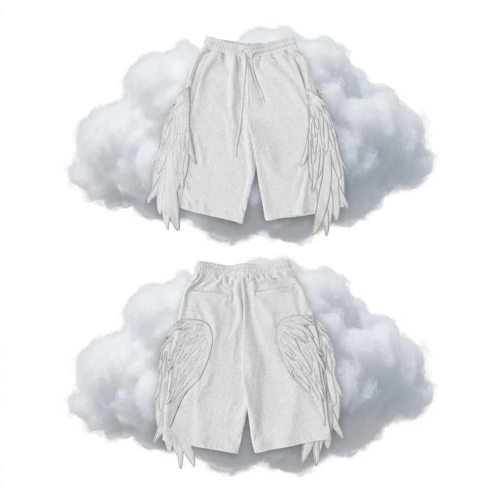 

Винтажные шорты Y2K в стиле Харадзюку с крыльями ангела, женские, уличная мода, ретро, эстетика кавай, готика, фейри-гранж, летние повседневные брюки