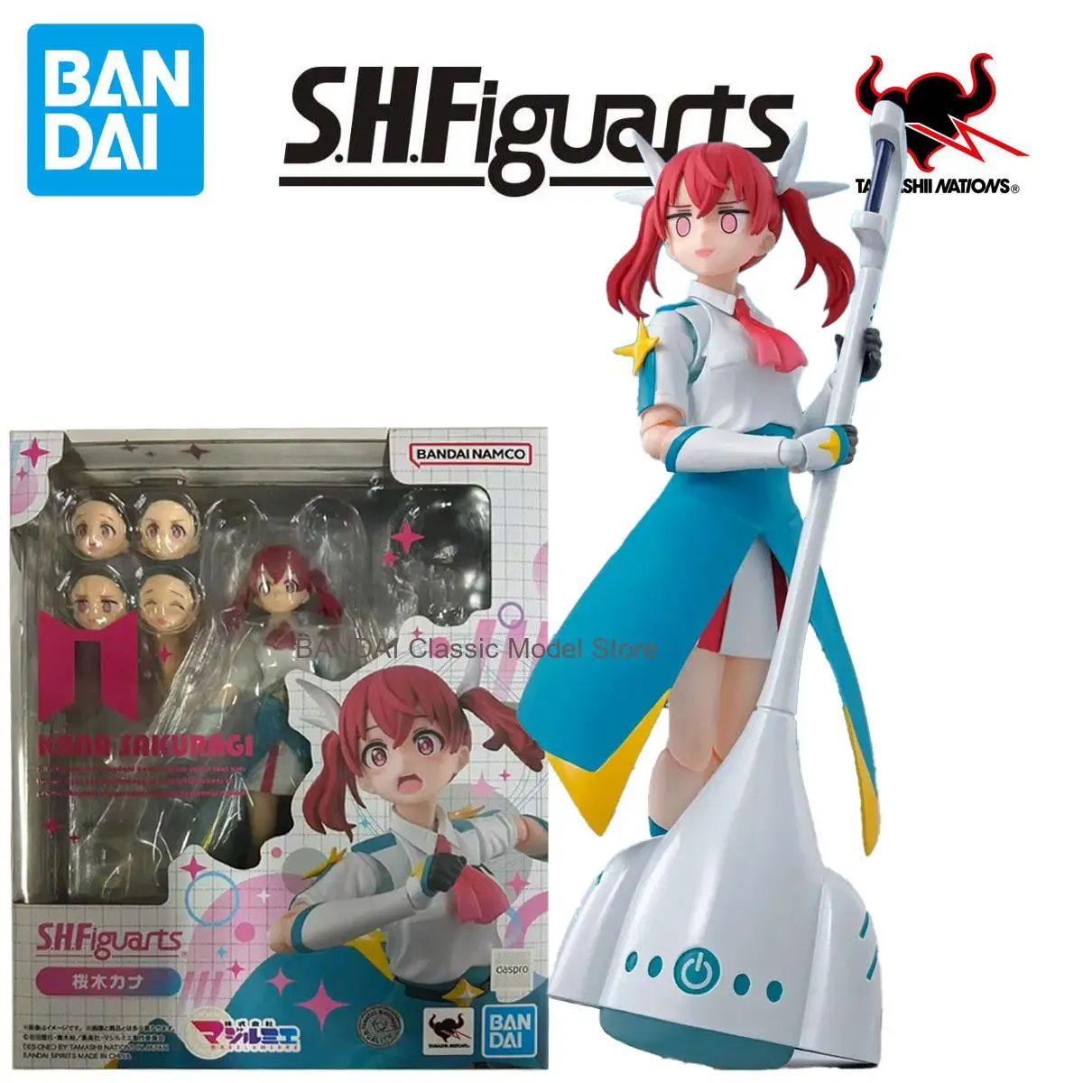 

Original BANDAI SHF MAGILUMIERE Kana Sakuragi Movable Doll Model Toy Action Figure Model