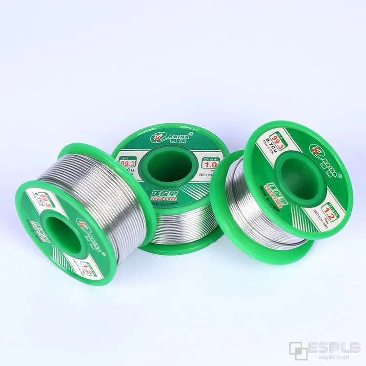 ESPLB 1pc Sn99.3 Cu0.7 50G Lead Free Solder Wire Tin 0.5/0.6/0.8/1.0/1.2/1.5/2.0mm Rosin Core Solder Welding Soldering Iron