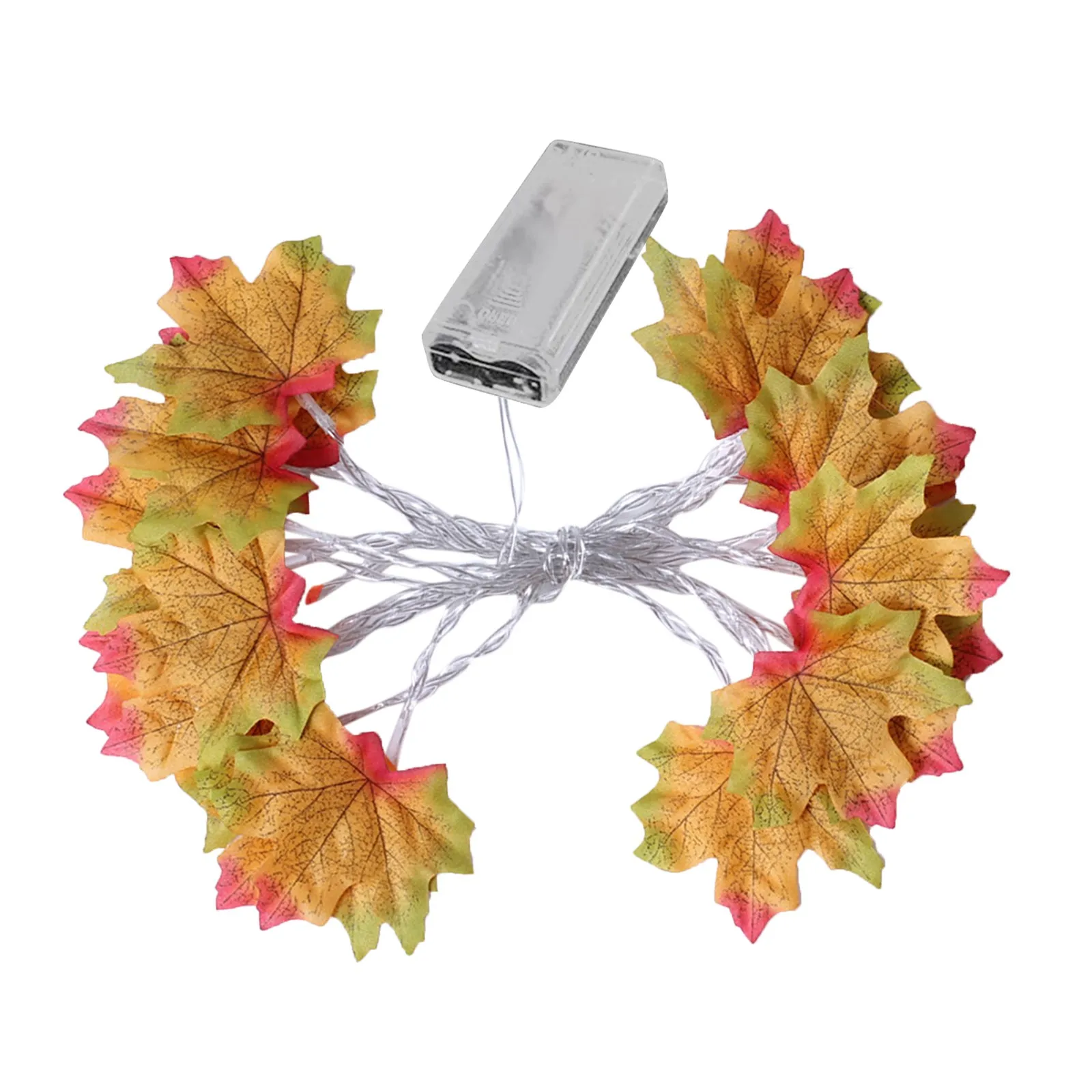 Vendor Event Supplies for Makeup Puppy Party Decorations for Girls Thanksgiving Maple Leaf Lamp String Led Maple Leaf Lamp