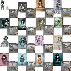 Matryca do cięcia metalu na świąteczny Album do scrapbookingu DIY Album 3D kartka z życzeniami Making kreatywny kapelusz Zebra Bear Girl 2022 nowość