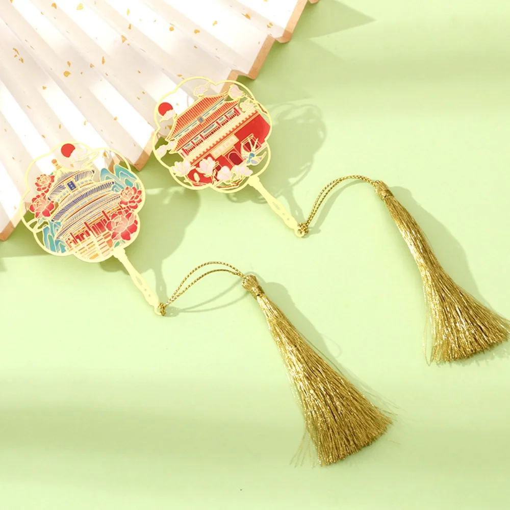 علامة مرجعية معدنية ثقافية لمنطقة المناظر الطبيعية الخلابة الصينية، تذكار مطبوع بالألوان الكلاسيكية، هدية عيد ميلاد رائعة على الطراز الوطني