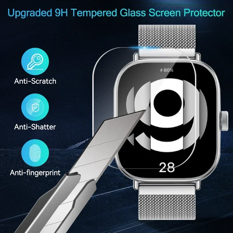 9H HD gehärtetes Glas für Xiaomi Redmi Watch 4 Smart Watch HD Displayschutzfolie Anti-Scratch für Mi Redmi Watch 4 9D Film 1-5 Stück