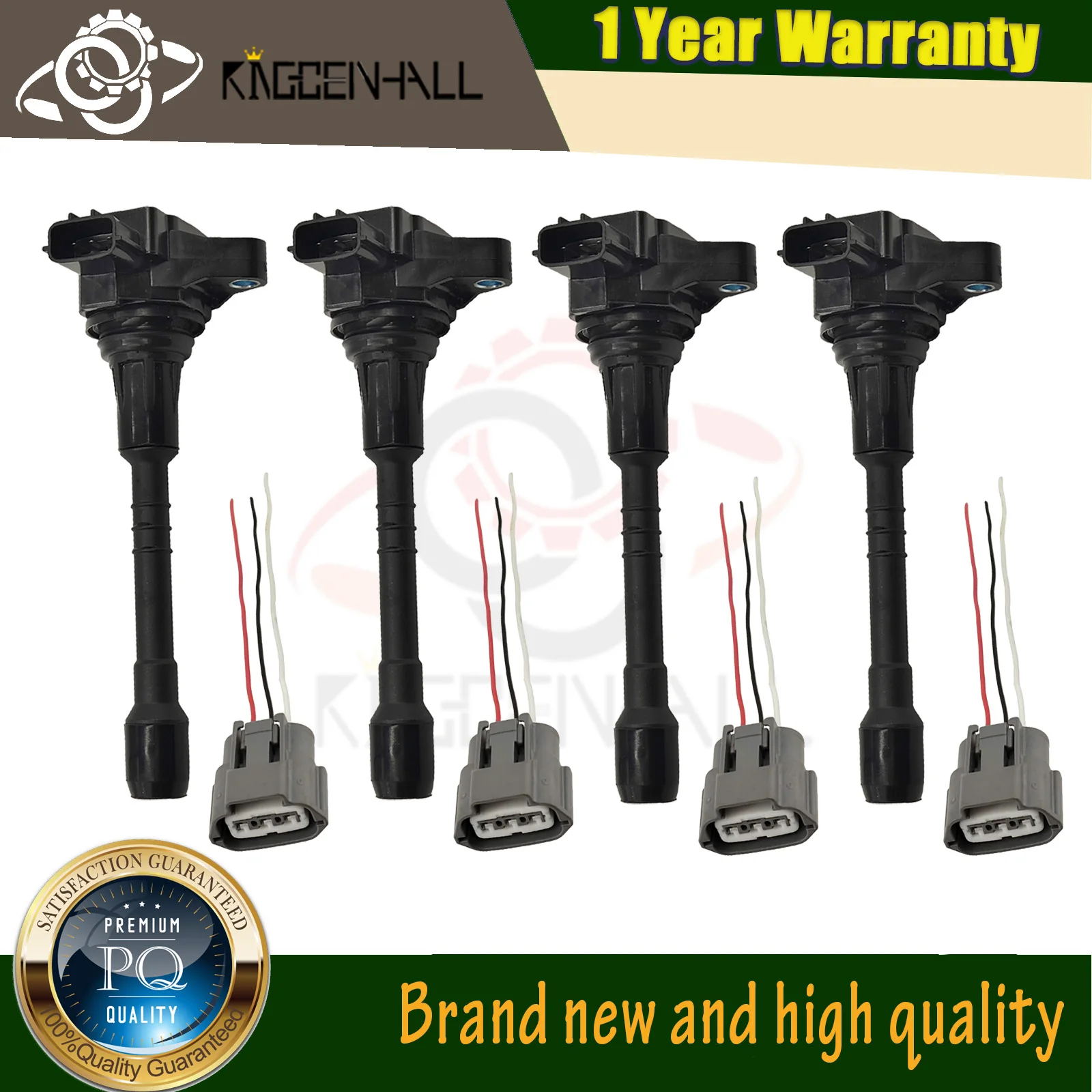 

Auto Parts 4pcs Ignition system assembly Ignition Coil Compatible with Nissan Armada Patrol INFINITI QX80 5.6L VK56VD 224481LA0A