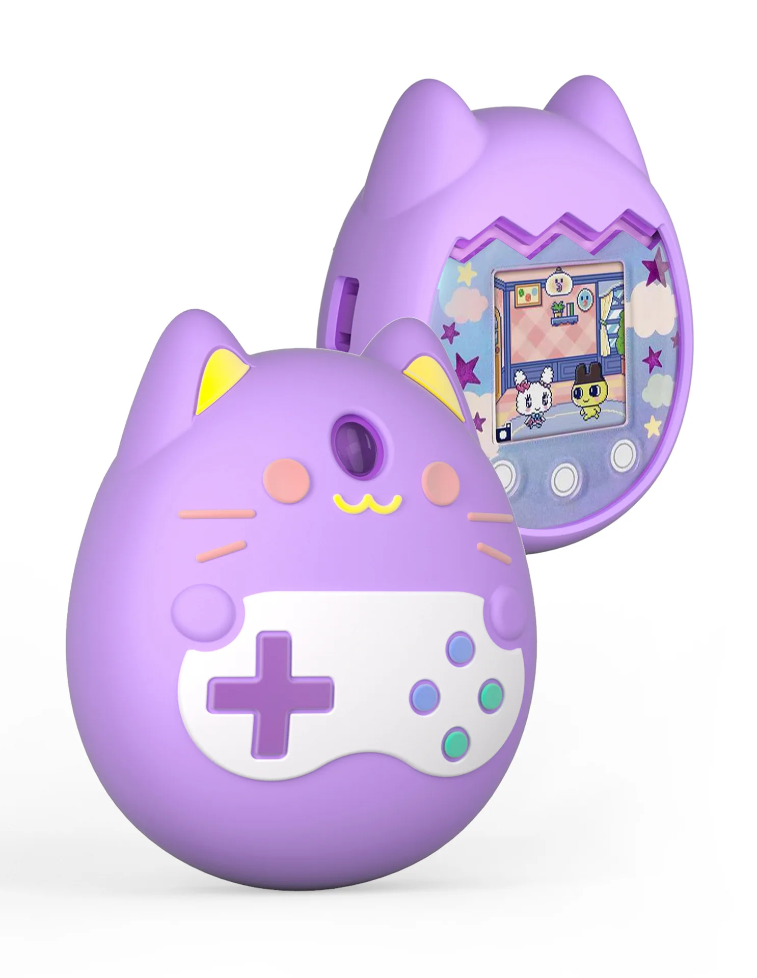 Virtual electronic pet protective case game machine protective cover for Tamagotchi Pix silicone case.