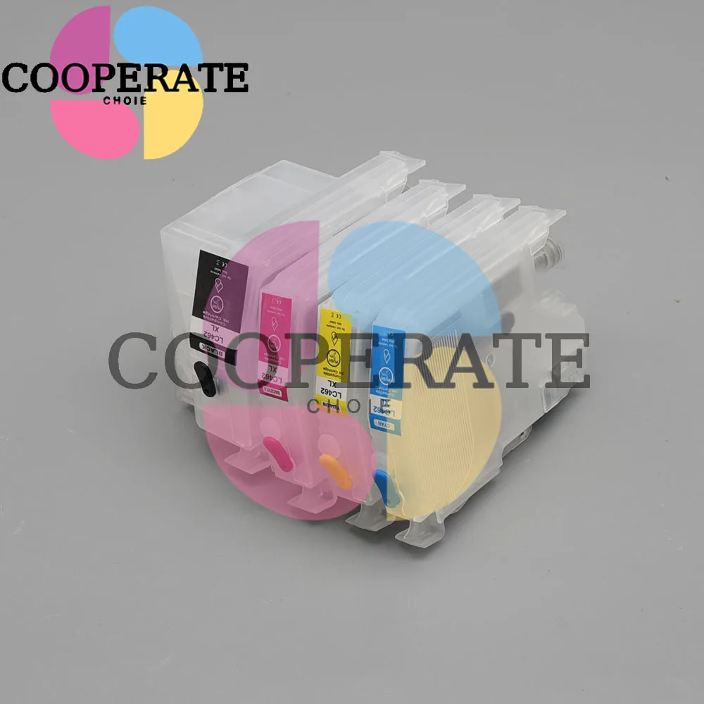 LC462 LC462XL Empty Refillable Ink Cartridge compatible for Brother MFC-J2340DW J2740DW J3540DW J3940DW Printers