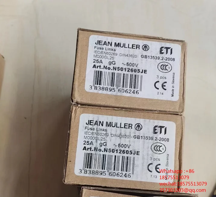 JEAN MULLER 퓨즈 링크, M000GL25 IEC/EN60269 퓨즈 출력 장치 신규 및 기존