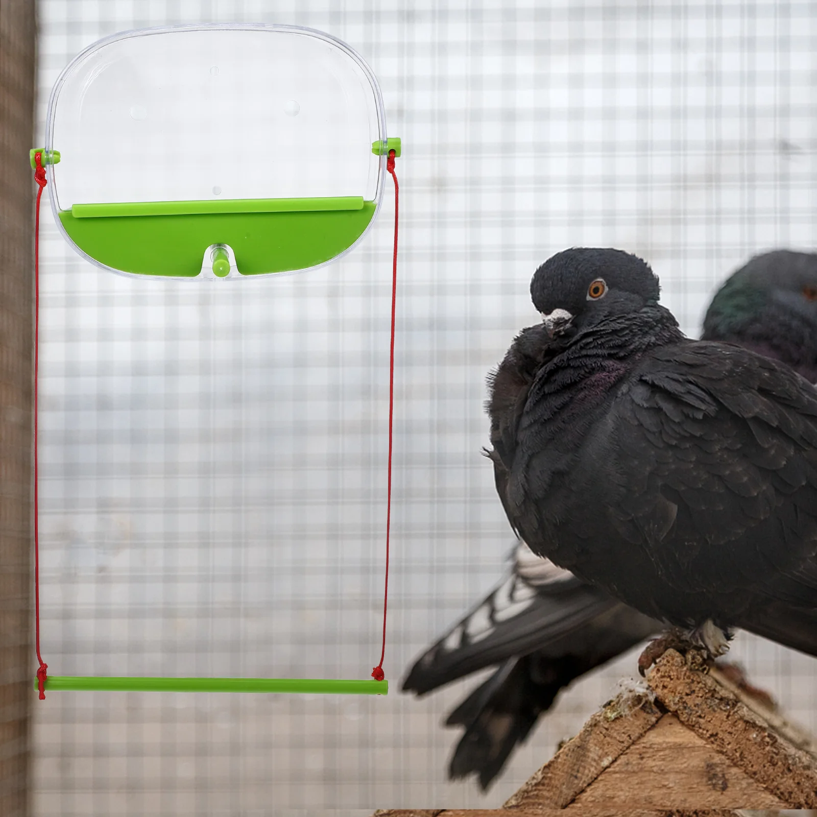 

1Set Bird Feeder Safe Pe Material Suction Cup Design for Cage Feeding Parrot Pigeon Small Birds Bird Accessory