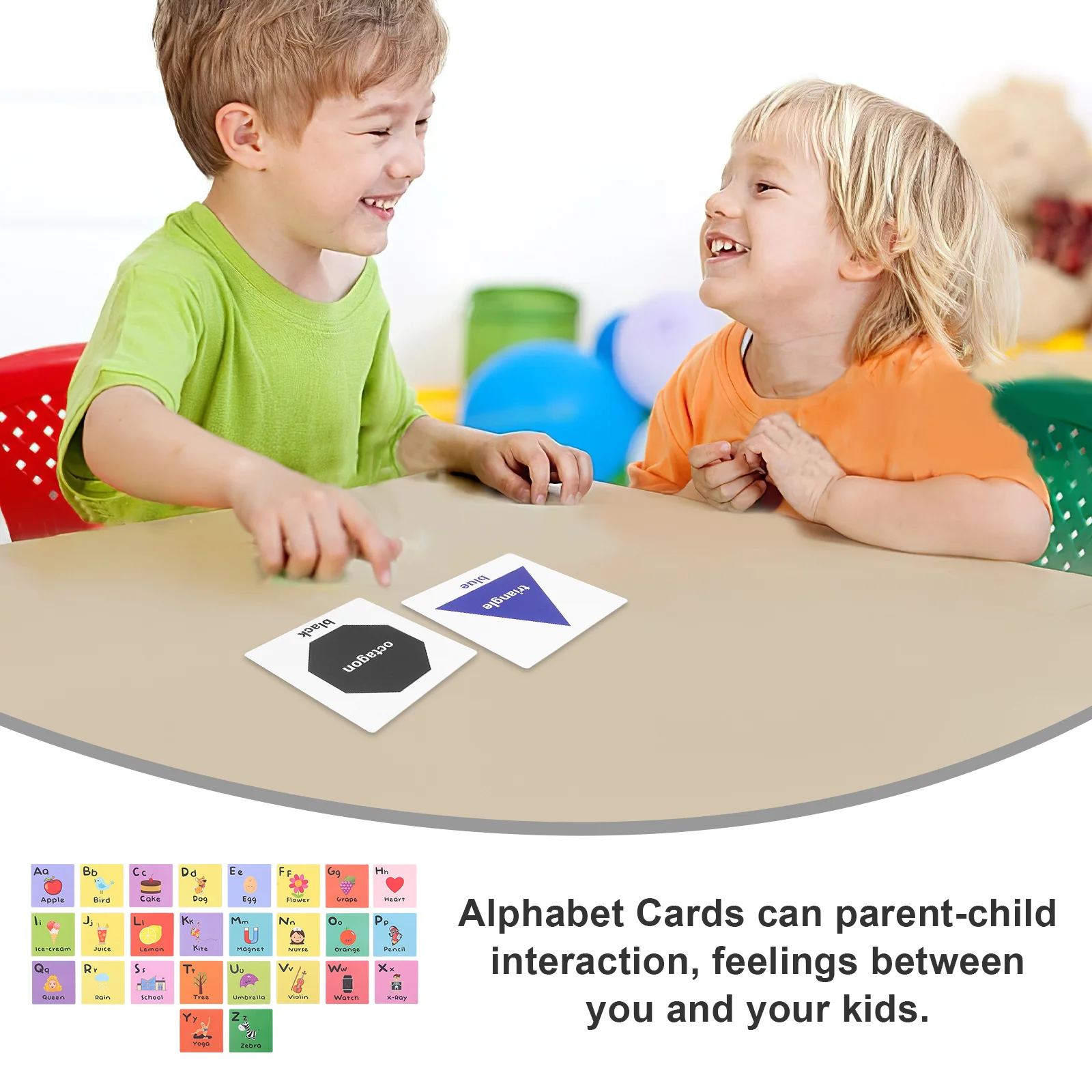 Juegos cognitivos, tarjetas del alfabeto, 1 Juego, cuidado redondo suave, manos para niños, regalo educativo de cumpleaños, tarjetas educativas del alfabeto