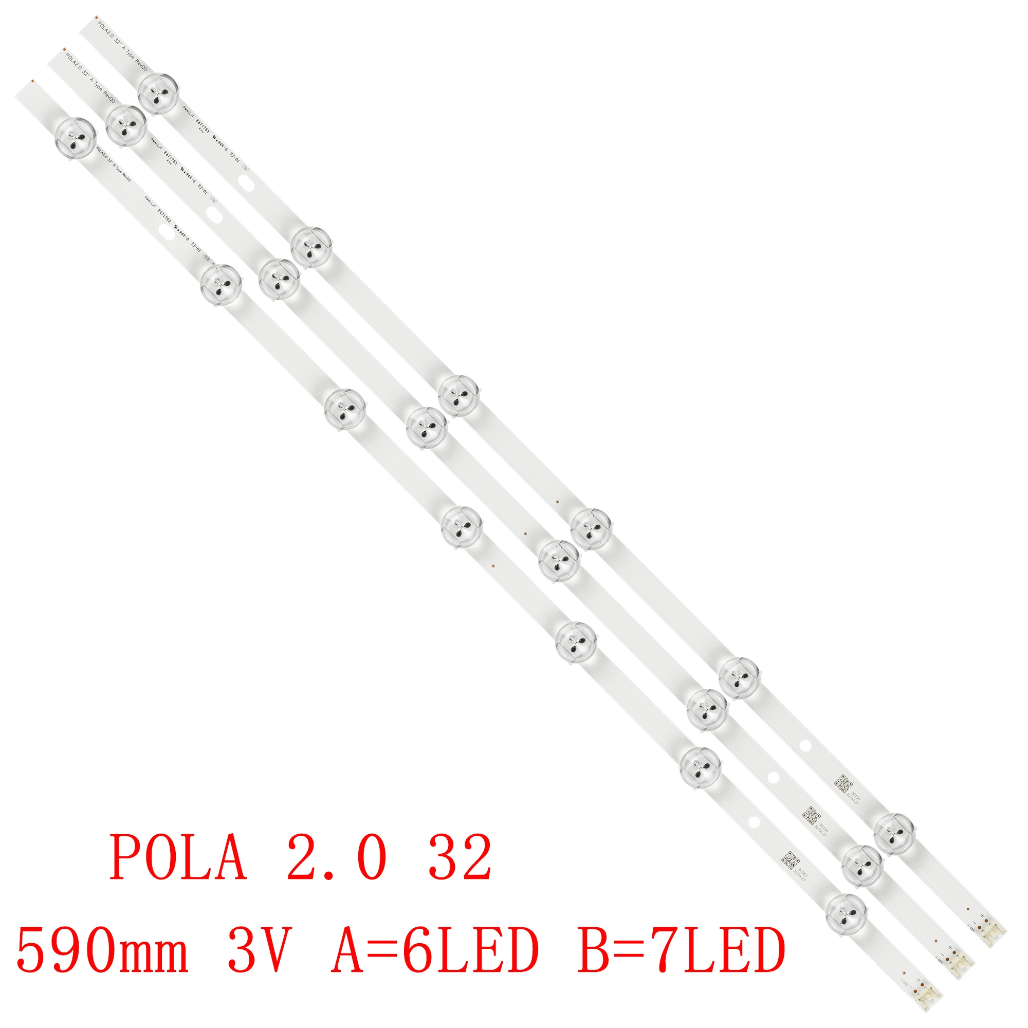 Striscia di retroilluminazione a LED per LG POLA2.0 32 "HC320DXN-VSFP4-21XX 32 ln5100 32 ln545b 32 ln5180 32 ln5500 32 ln570r 32 ln570b LG32LN540B-CN