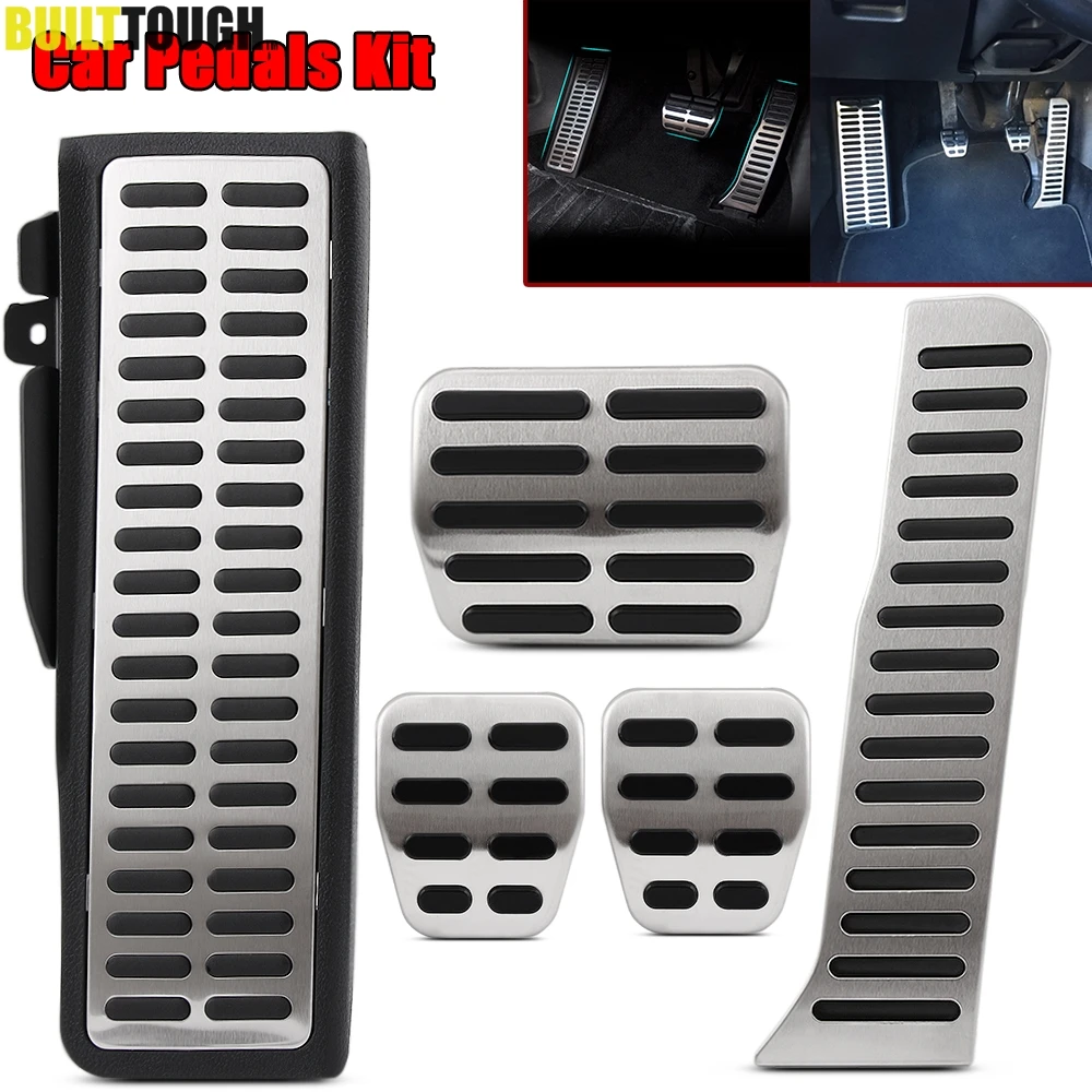 NonSlip Gas Brake Footrest Clutch Pedal Pad Cover Kit Car Accessories For Skoda Octavia For Seat Altea For VW Jetta Golf Tiguan