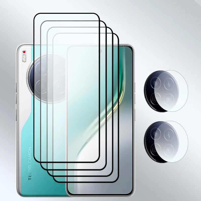 

Upgrade Glass For Tecno Camon 40 Premier Flat Tempered glass Screen Protector Shockproof Camon 40Premier Soft fiber lens film