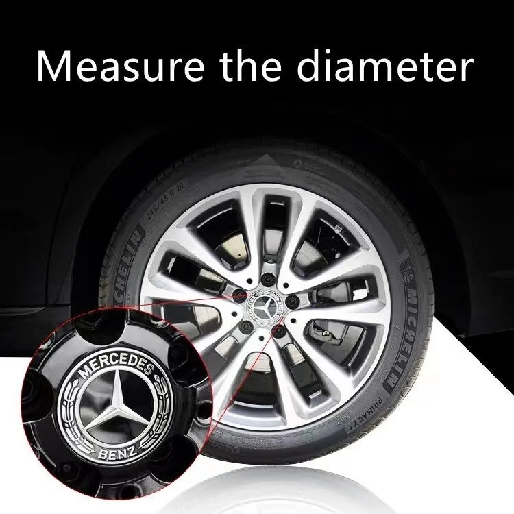 4PCS 75mm Car Wheel Center Cap Hub Covers Badge Accessories for Mercedes benz AMG C E S GLE CLC Class W204 W203 W205 W124 W221