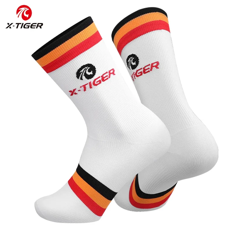 

X-TIGER Cycling Crew Socks Men Women Breathable Bicycle Socks Outdoor Racing Bike Compression Sport Unisex Running Socks