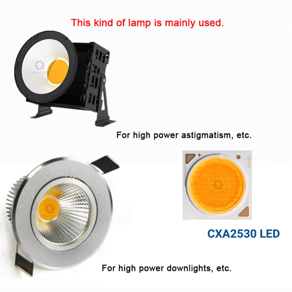 10pcs-20pcs Original CXA 2530 CXA2530 CRI Ra80 Ra90 Warm White 3000K 3500K 4000K 5000K 60W COB LED Emitter Lamp Chips Light