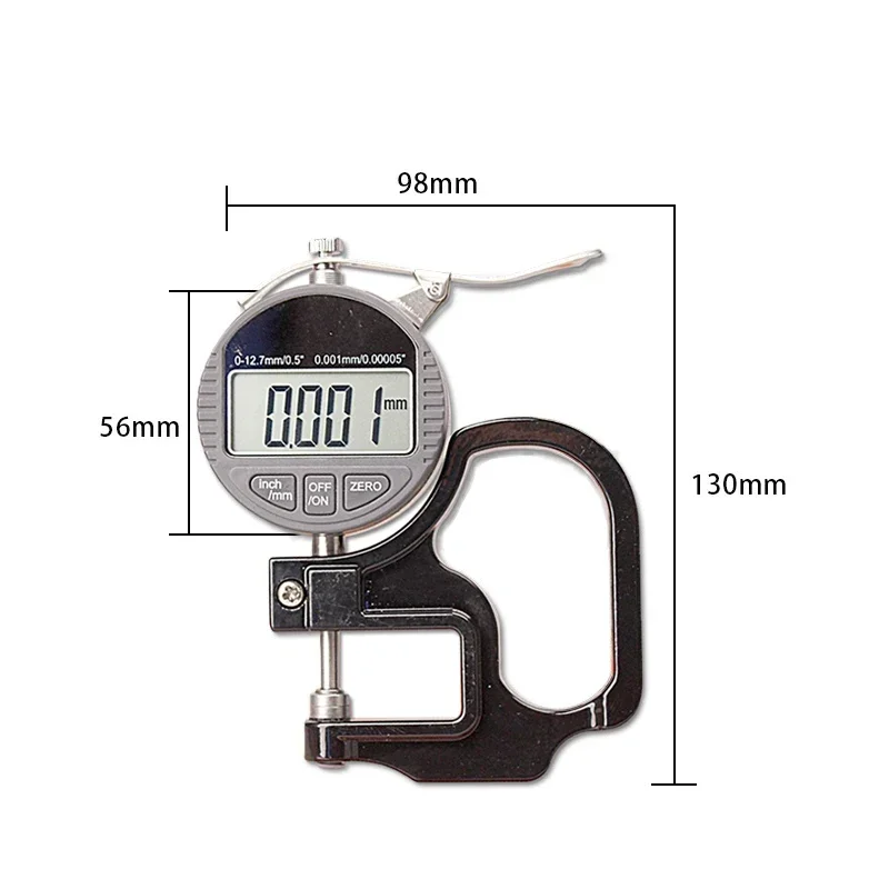 Digital display  gauge 0-12.7mm 0.001mm  Gauge  meter paper film tester