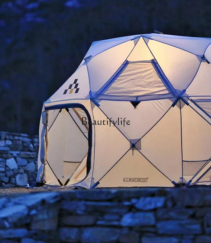 Camping Box Sphere-Shaped Tent Outdoor Folding Portable Camping Thickened Waterproof Sunshade