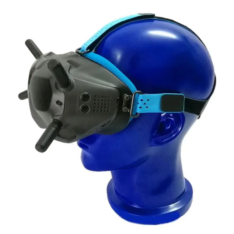 Y47A Faceplate Eye Pad Replacement for DJI FPV Goggles Breathable Anti-Allergic Skin-Friendly Spandex Fabric Blue