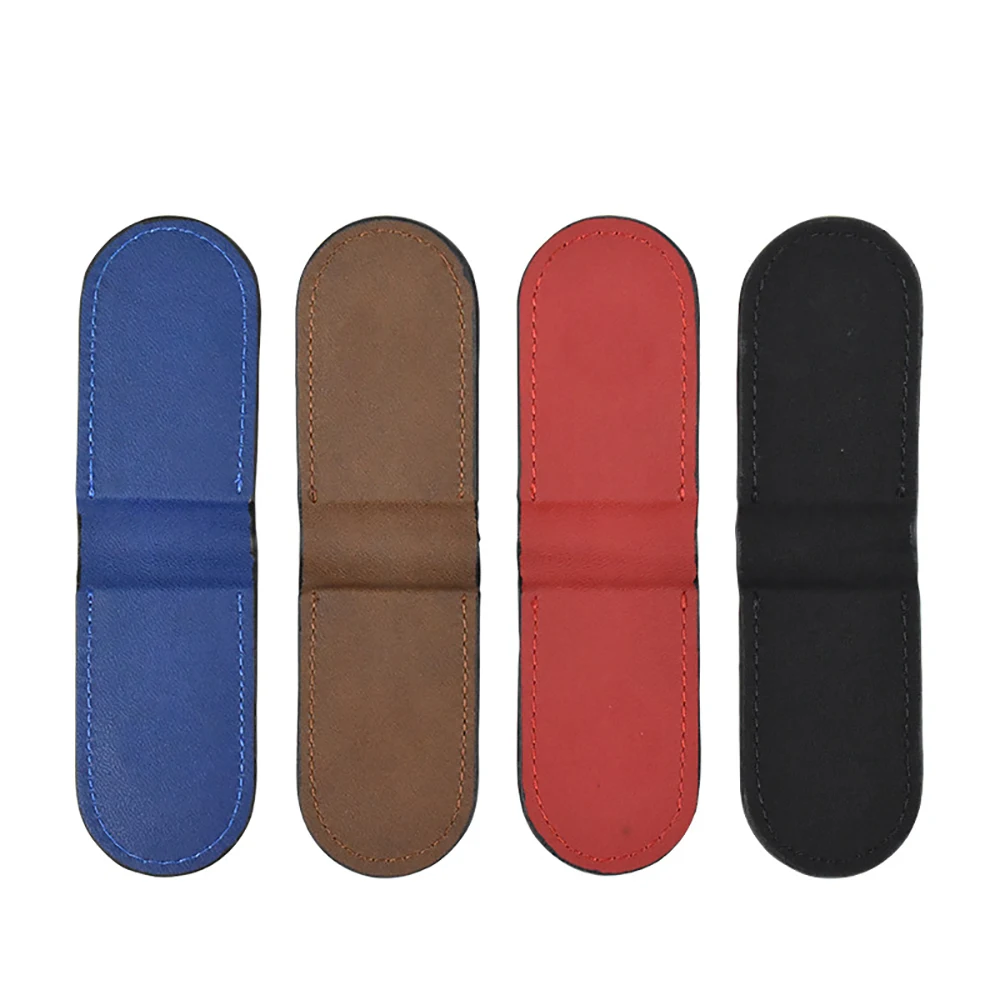 5pcs Money Clip Laser PU Leather Magnetic Heat Transferable Blank Bill Clamp DIY Sublimation Cash Card Holder Wallet Accessories