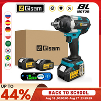 Gisam 1800N.M Torque Brushless Electric Impact Wrench 1/2 inch Screwdriver Cordless Wrench Power Tool For Makita 18V Battery pin