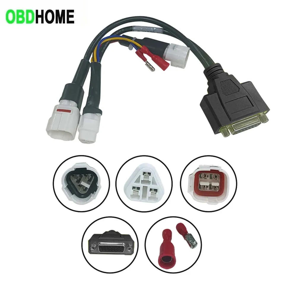 EFI Motorcycle Conversion Line for HONDA-4P Honda Yamaha 3PIN 4PIN YAMAHA-2-3P/4P Suzuki Kawasaki DB15 Pin OBD Diagnostic Cable