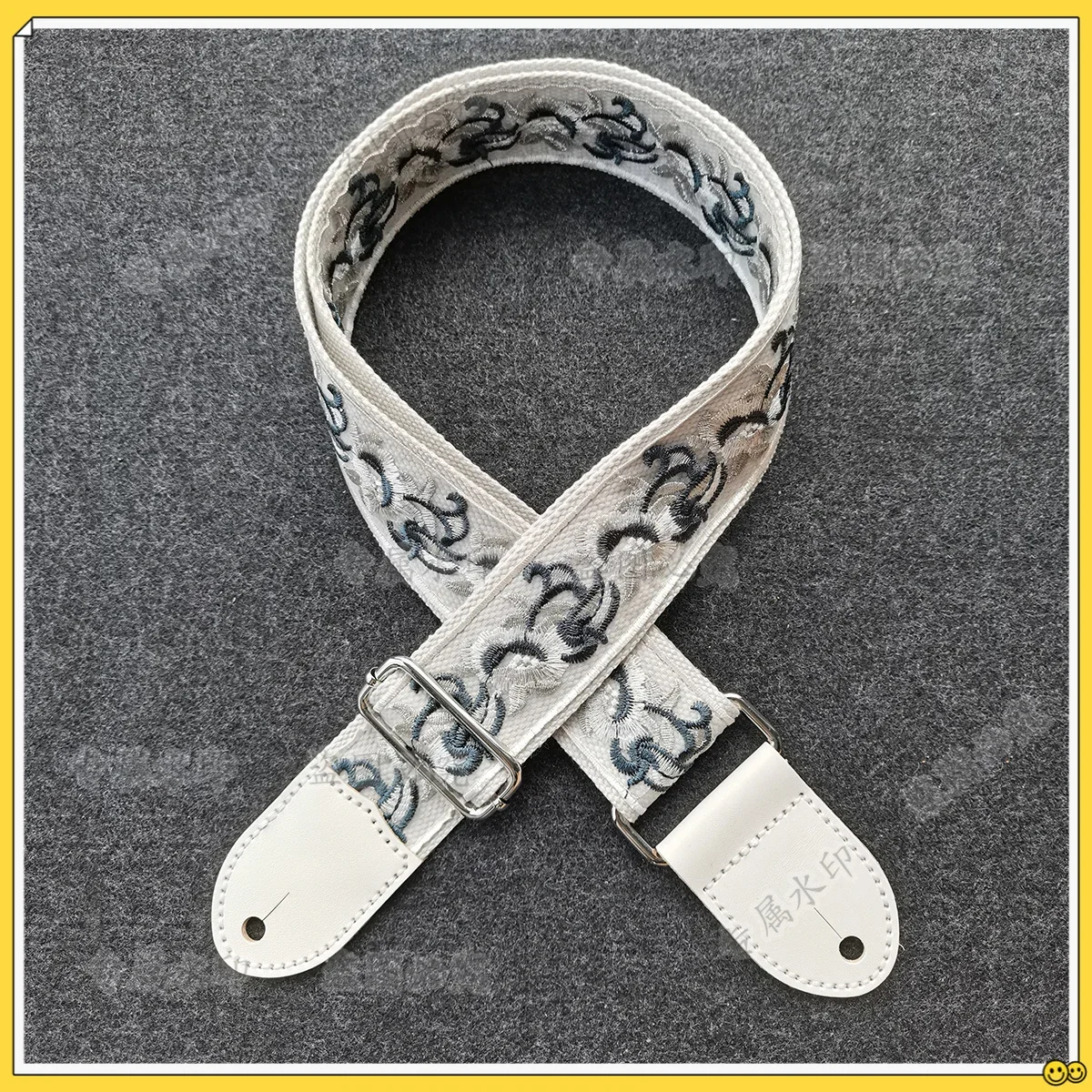 guitar strap embroidered embroidered personalized universal couple electric guitar bass strap imported first layer cowhide